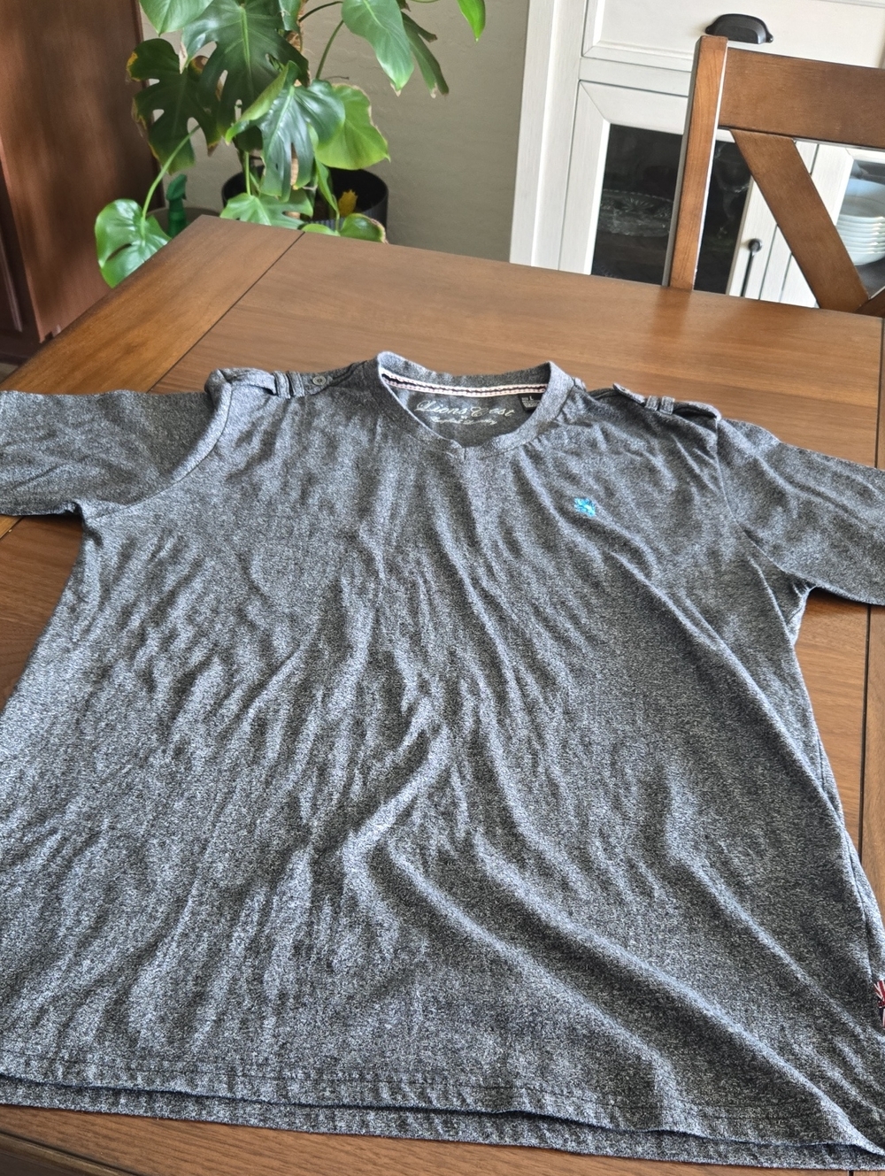 English Laundry Men's Heather Gray Short Sleeve Crew Tee